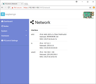 PiControl - Network